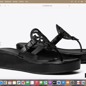 Tory Burch Miller Wedge Sandal- NWT-  Never worn